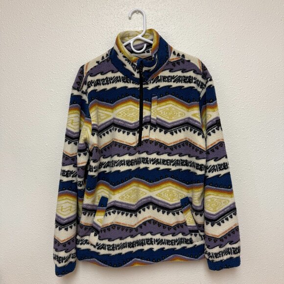 Billabong aztec print pullover fleece - Picture 1 of 2